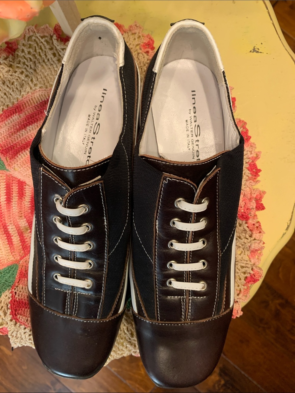 🏌️‍♀️🏌️‍♀️BOGOHO🏌️‍♀️🏌️‍♀️Linea Stretch Walter Genuin Italian Golf Shoes-7.5 - Picture 2 of 9